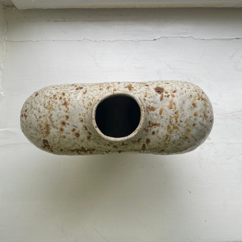 Big Vase with one hole – Mixed stoneware Vase Malwina Kleparska 