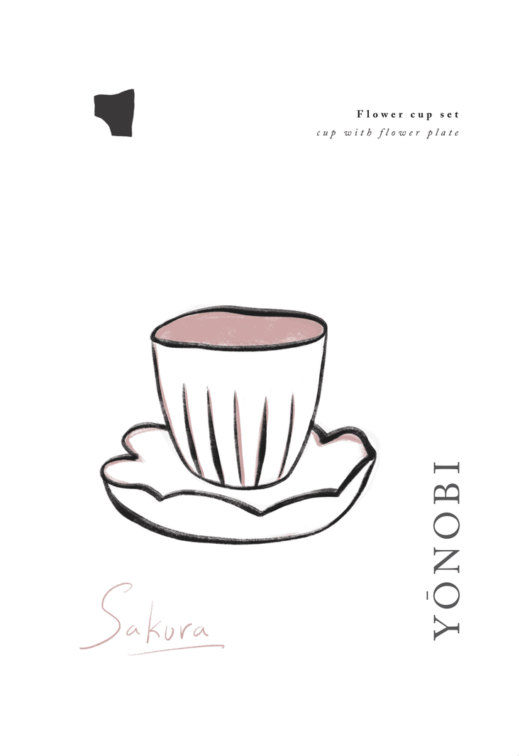 Yonobi at Home – A Mindful Gift of Making Homekit YONOBI Sakura - Flower cup set