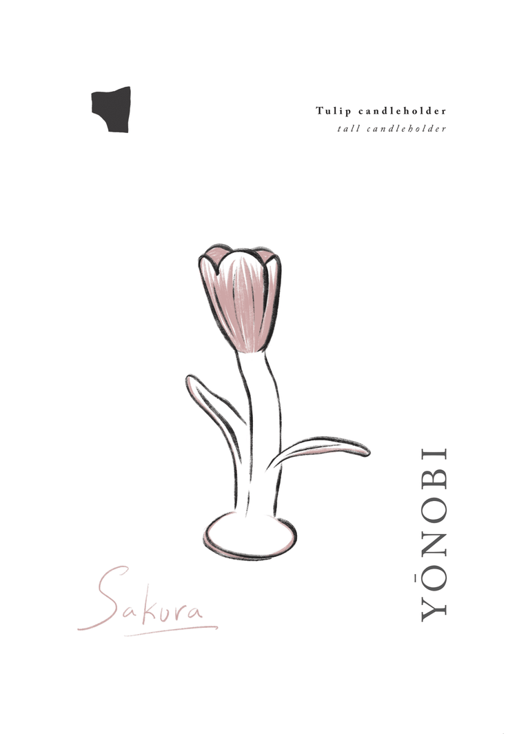 Yonobi at Home – A Mindful Gift of Making Homekit YONOBI Sakura - Tulip Candleholder