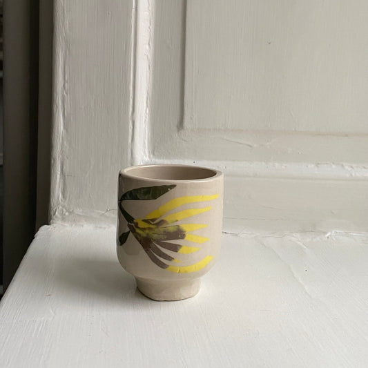 'Herbarium Caffe' cup - Yellow flower cup Premiata Ceramica Sperimentale 