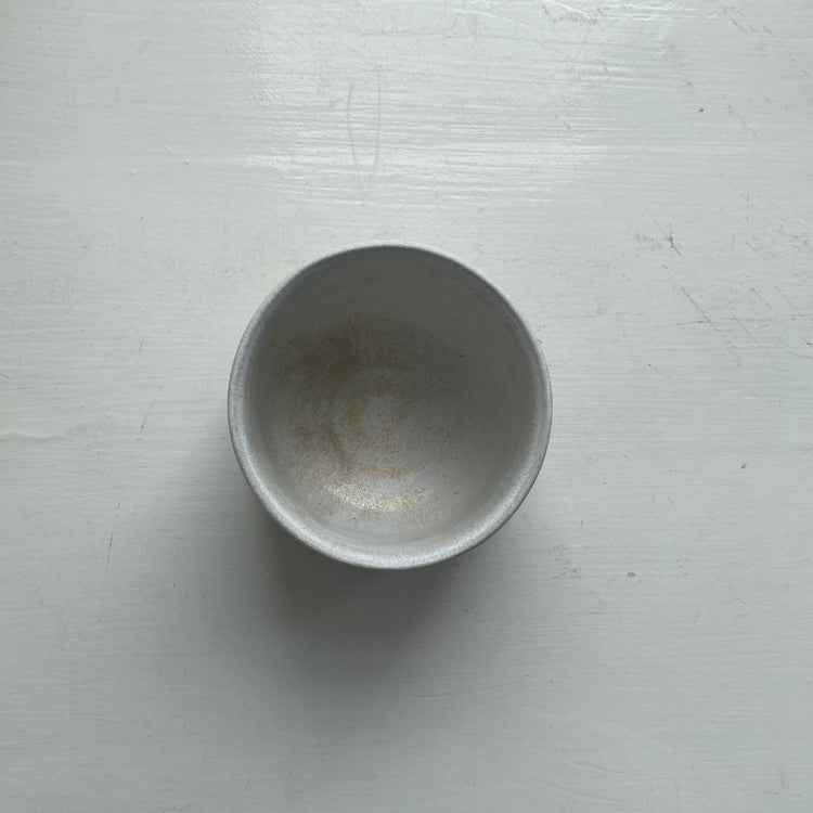 (Kopi) Handthrown facet-cut Tea bowl Cup Kristine Vedel Adeltoft 