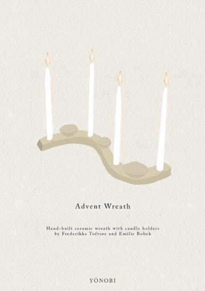 Yonobi × Frederikke Toftsø – Advent Candleholder, YONOBI, YONOBI