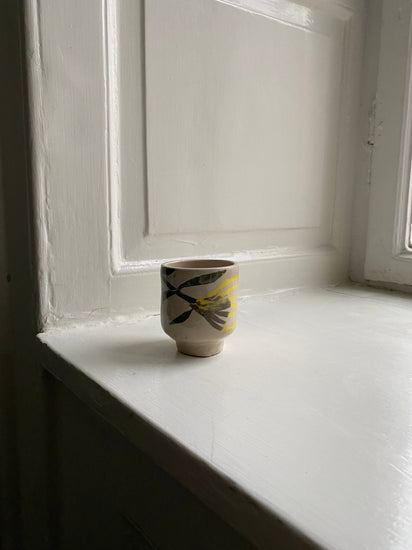 'Herbarium Caffe' cup - Yellow flower cup Premiata Ceramica Sperimentale 