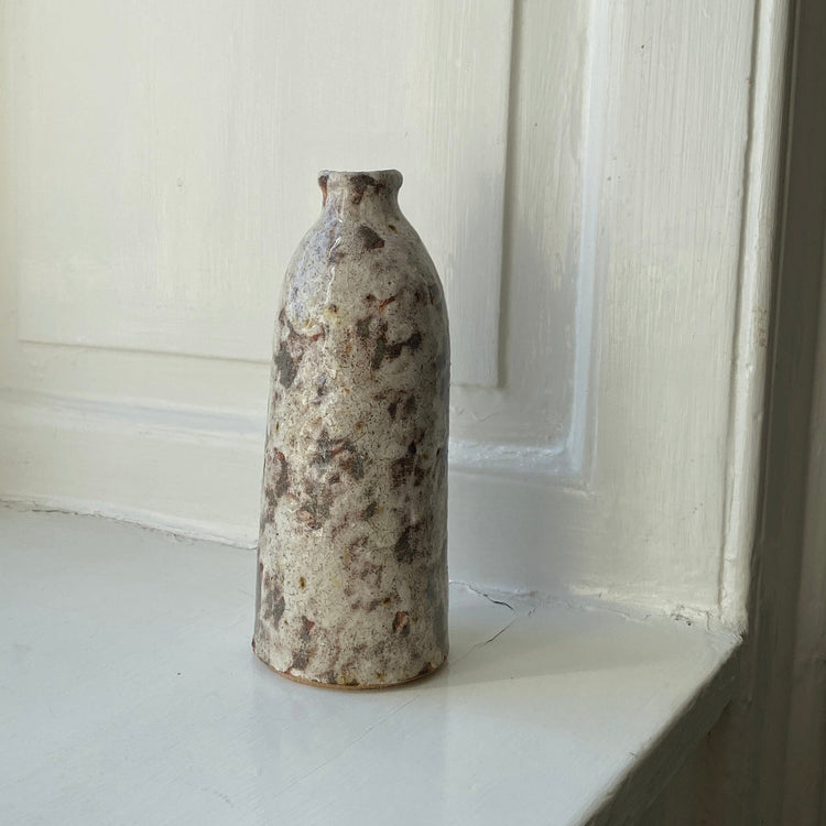 Textured ash glaze bottle Vase elsa boch 