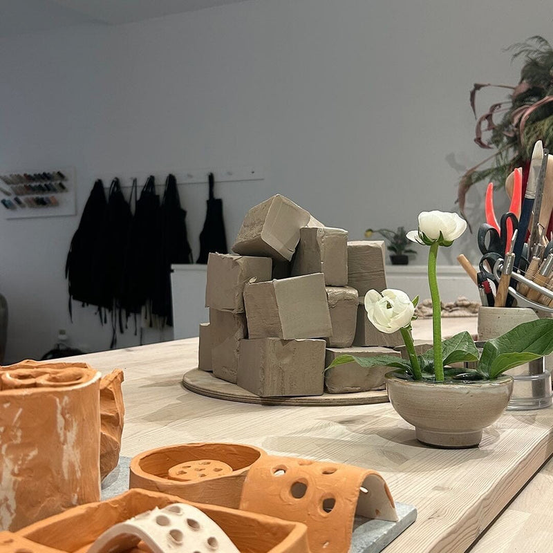 One-day handbuilding Ikebana Workshop - CPH pottery class YONOBI classes 