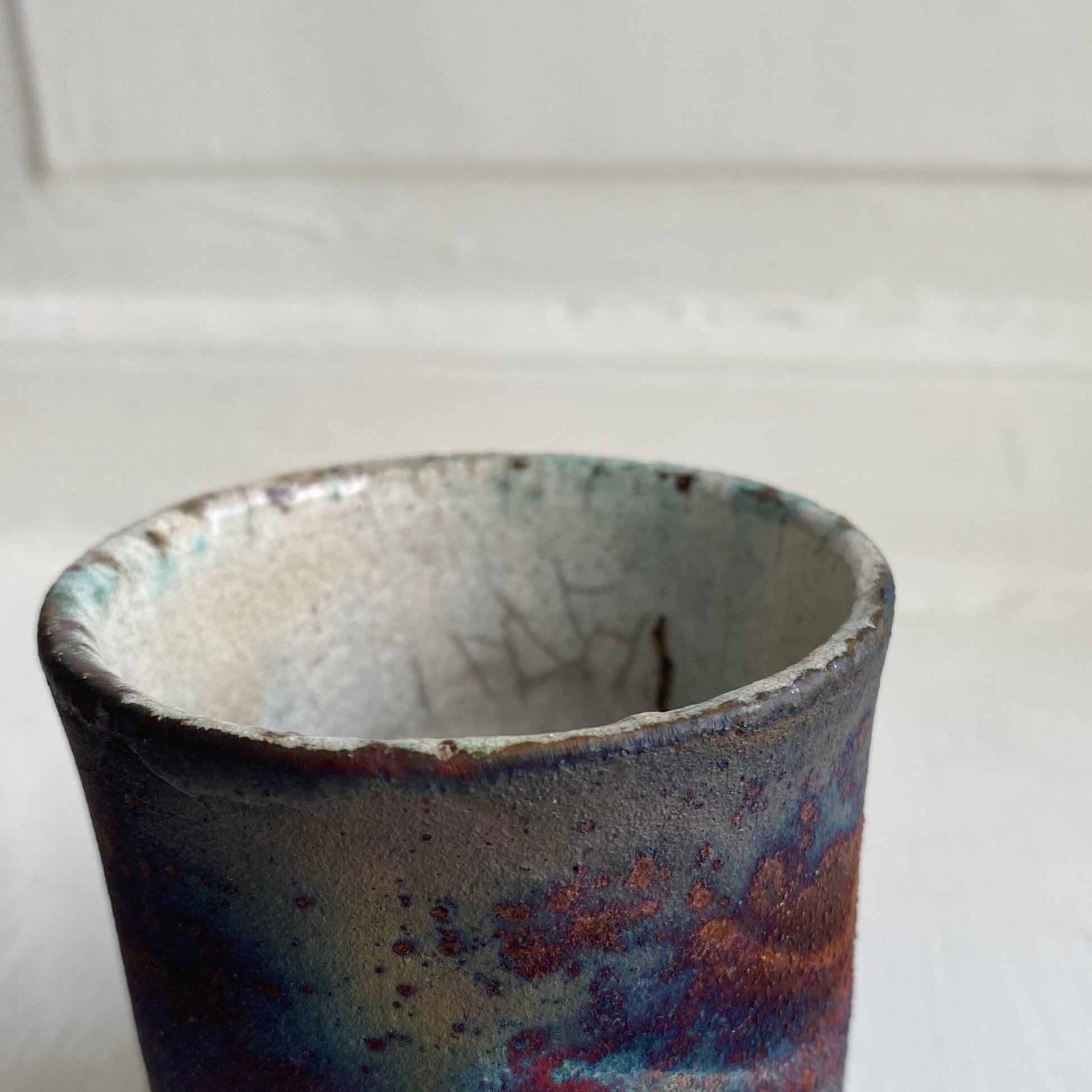 One of a kind raku cup Cup Léon Serre 