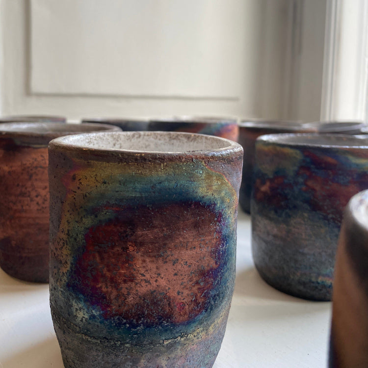 One of a kind raku cup Cup Léon Serre 