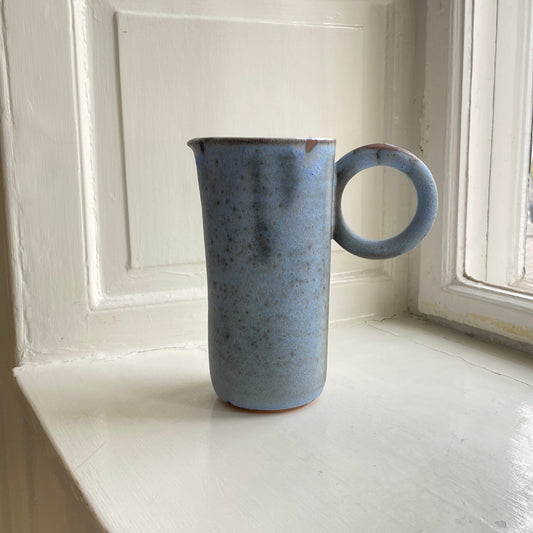 Pitcher pitcher Laetitia Di Gioia Blue w/ white glaze 