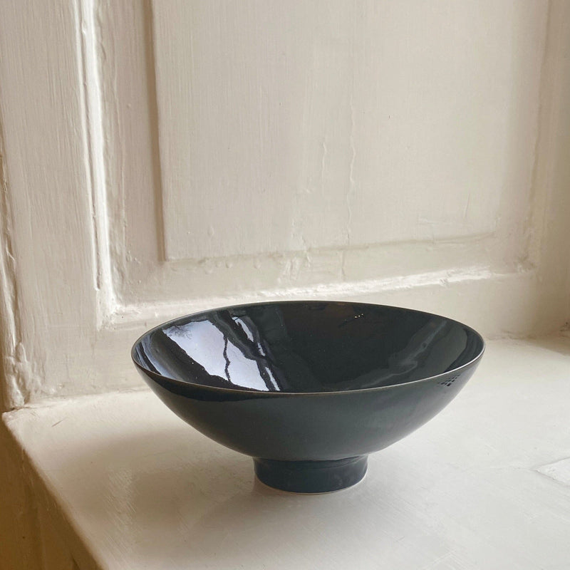 Large bowl bowl Cica Gomez Glossy Black Blue 