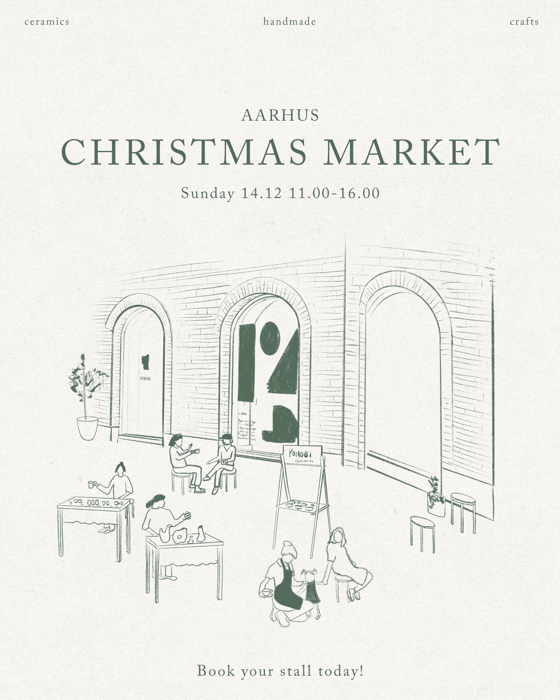 14.12 · Yonobi Christmas Market · Aarhus Event Yonobi cafe 