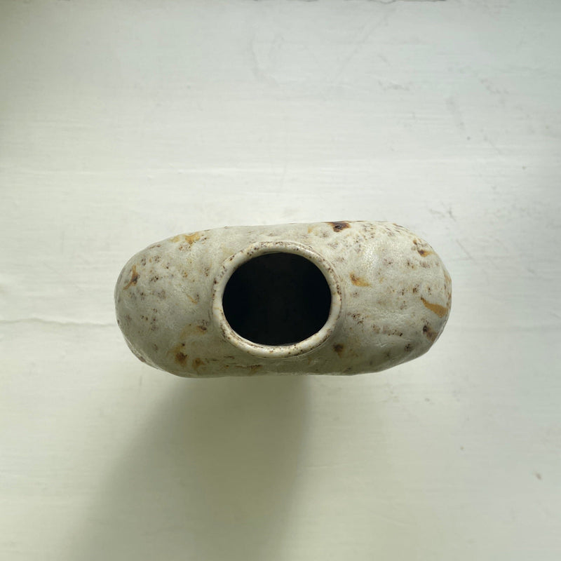 Vase with two holes – Mixed stoneware Vase Malwina Kleparska 