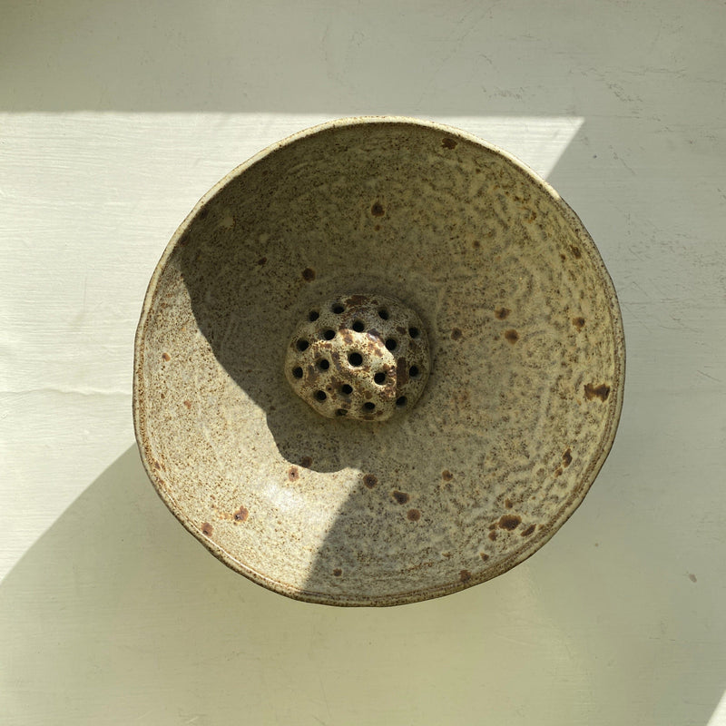 Ikebana vase – Darkgray stoneware Vase Malwina Kleparska 
