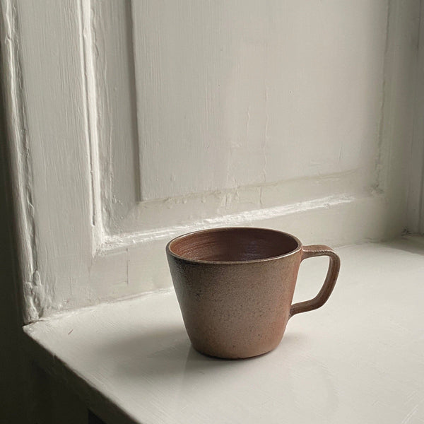 Handmade Coffee Stained Clay Cup