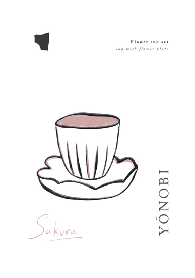 Yonobi at Home – A Mindful Gift of Making Homekit YONOBI Sakura - Flower cup set 