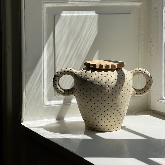 'Grenier' n°2 - Ceramic jar lidded jar Quentin Marais 