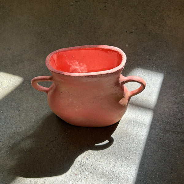 Unique vase - Petit vase papillon in pink Vase Pascale Zintzen 