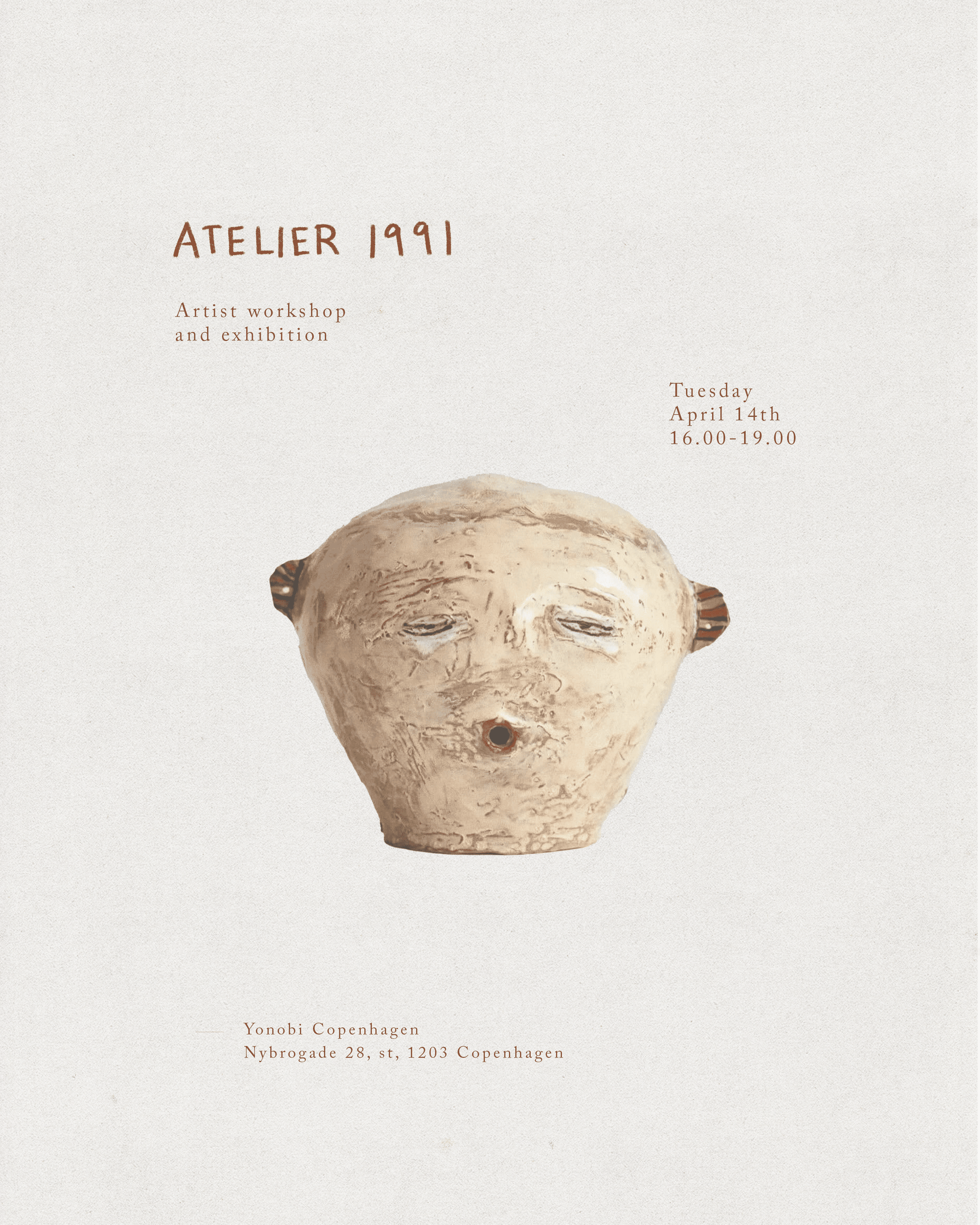 Face Sculpture Masterclass with Atelier 1991 Yonobi cafe 