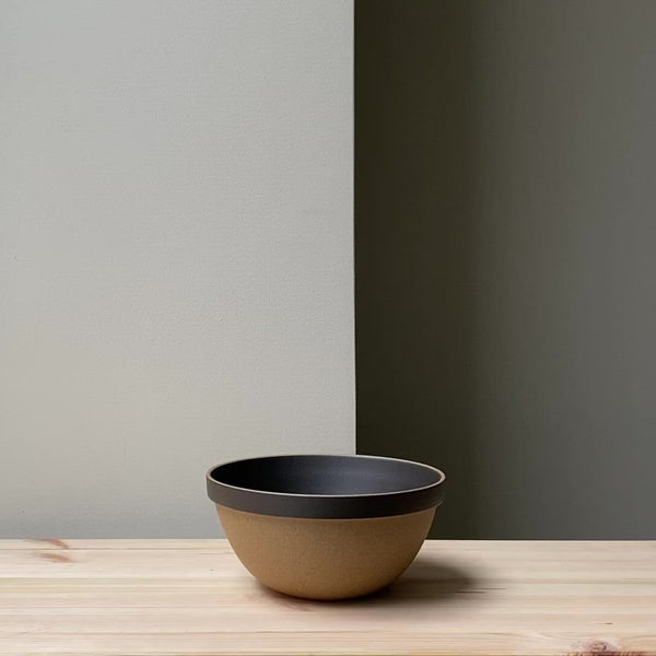 Høj rund keramik skål - medium