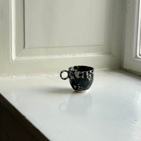 Black Splatter Espresso mug, Anna Jones - 