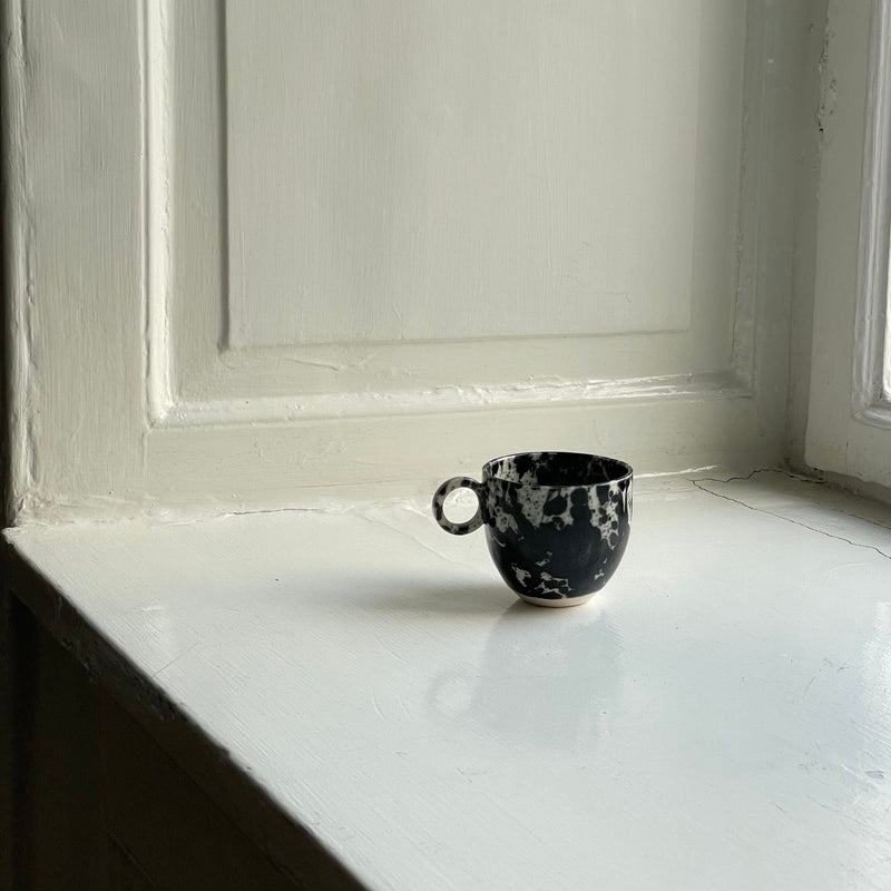 Black Splatter Espresso mug, Anna Jones - 
