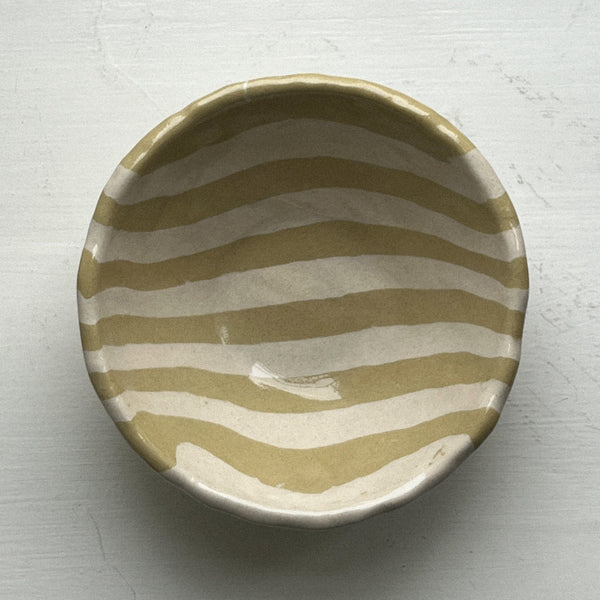 Bowl stripe olive - Small, Pollygarden - 
