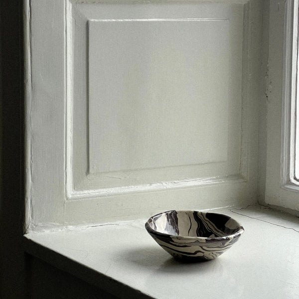 Bowl marble black - Small, Pollygarden - 